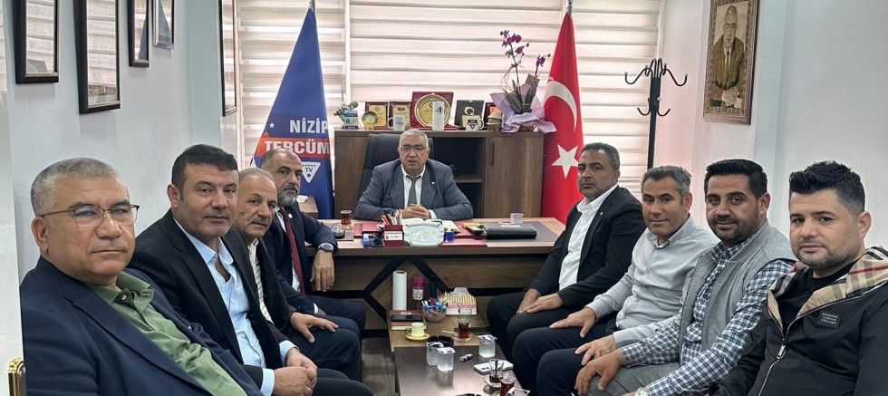 NİZİP AK PARTİ TEŞKİLATINDA TERCÜMAN GAZETESİNE ZİYARET.