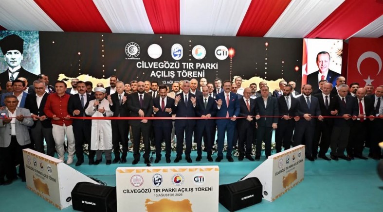 NTB BAŞKANI İBRAHİM SARI CİLVEGÖZÜ TIR PARKI AÇILIŞ TÖRENİNE KATILDI