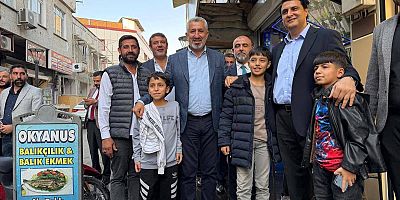 AK Parti Heyetinden Cumhuriyet Mahallesi Esnafına Ziyaret