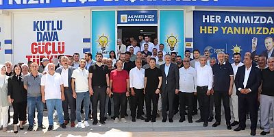 Gaziantep Milletvekili Ali Şahin 'den AK Parti Nizip İlçe Başkanlığına Hayırlı Olsun Ziyareti