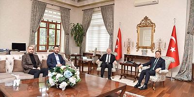 GAZİANTEP MİLLETVEKİLİ VE TBMM İDARE AMİRİ ALİ ŞAHİN'DEN MANİSA VALİSİNE ZİYARET. 