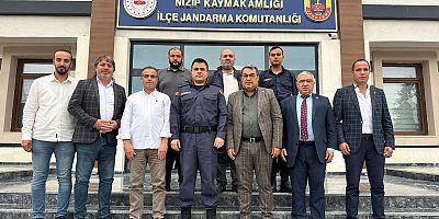 Nizip Gazeteciler Derneği'nden İlçe Jandarma Komutanı Altay’a “Hayırlı Olsun” Ziyareti