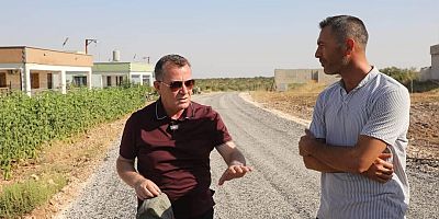 Nizip'teki yol çalışmasına mahalle sakinlerinden esprili yorum: 