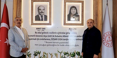 ÖZSARI AİLESİNİN EĞİTİME KATKISI GURUR VERİYOR