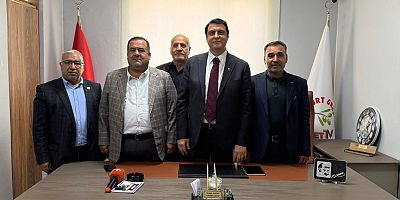 Şehitkamil Belediye Başkanı Umut Yılmaz, siyasetçi Mustafa Alkurt’u iş yerinde ziyaret etti