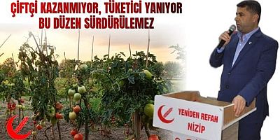 Tarladan Sofraya Fahiş Fiyat Uçurumu Kabul Edilemez