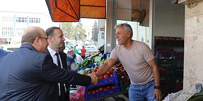 Uğurlu ve Sarı’dan esnaf ziyareti