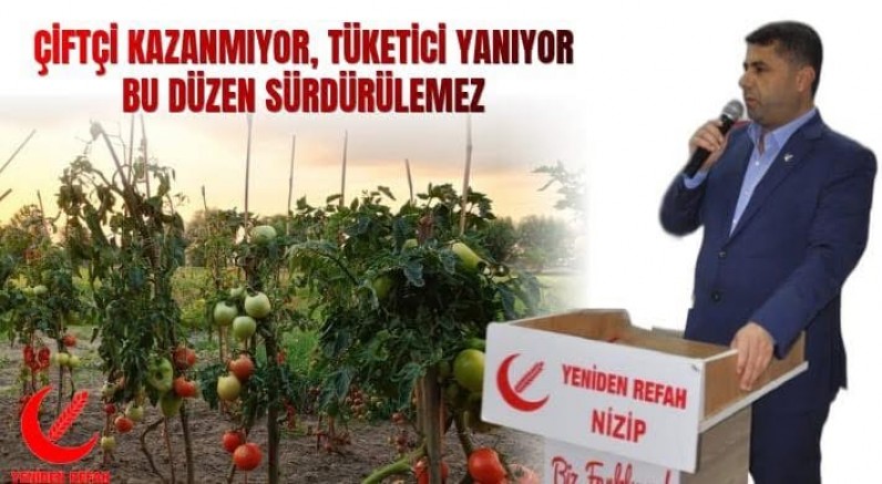 Tarladan Sofraya Fahiş Fiyat Uçurumu Kabul Edilemez